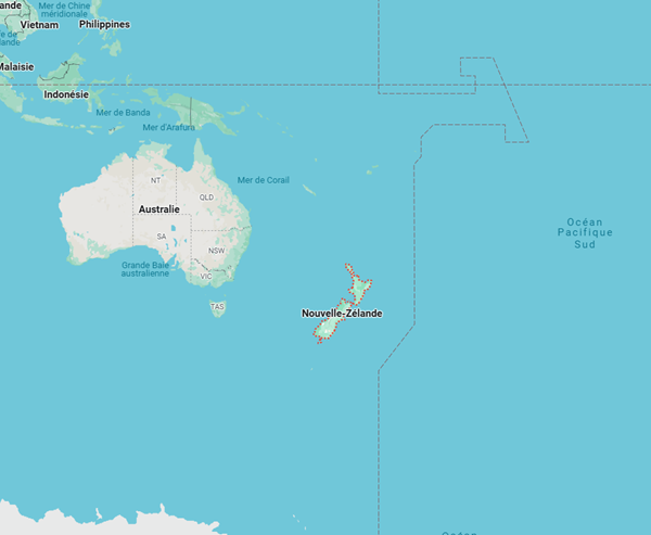 localisation nouvelle zelande